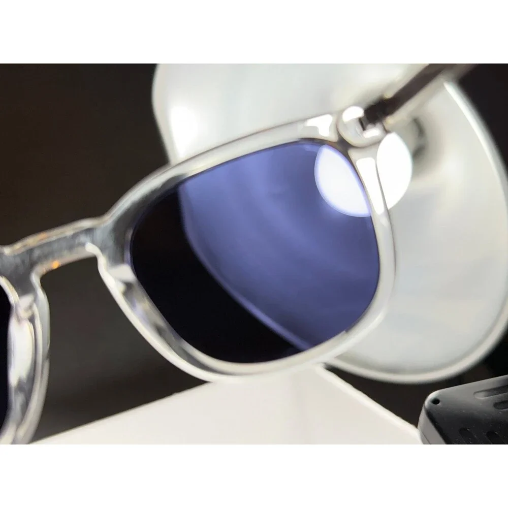 Madewell Sunglasses Women's Clear Frame Blue Lenses UV Protection Square Style